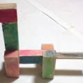 積み木作品の馬