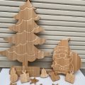 木製クリスマスツリー＆サンタクロース